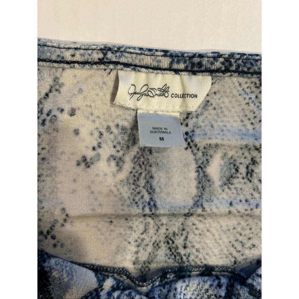 Lot of 2 Jaclyn Smith Collection Snakeskin Print Cowl Neck Career Blouses Size M - Picture 9 of 13